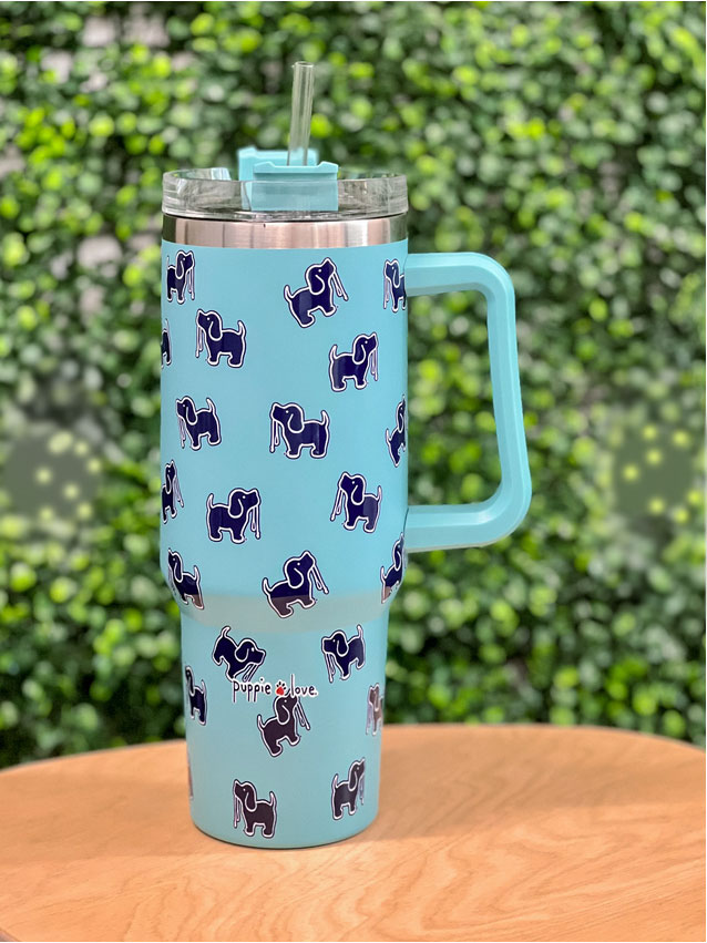 What's One More Dog? - 40oz Tumbler with Handle