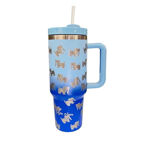 40oz Stainless Steel Tumblers - Blue Ombre