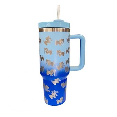 40oz Stainless Steel Tumblers - Blue Ombre
