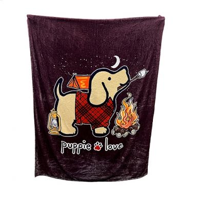 Puppie Love Blankets - Camping Pup