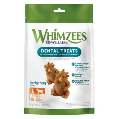 WHIMZEES® Hedgehog All Natural Daily Dental Chew for Large Dogs - 6ct