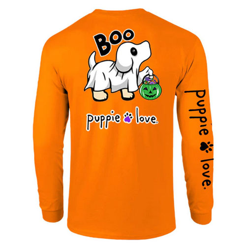 Puppie Love Long Sleeve Tshirts - Ghost Pup