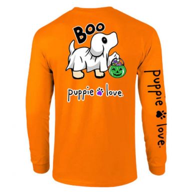 Puppie Love Long Sleeve Tshirts - Ghost Pup