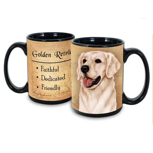 My Faithful Friends Mug - Golden Retriever (White)