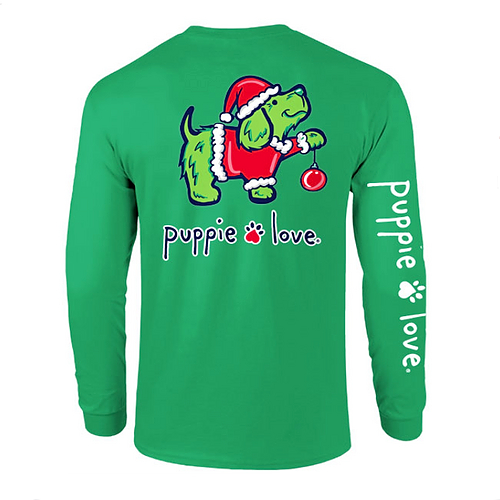 Puppie Love Long Sleeve - Christmas Grouch Pup