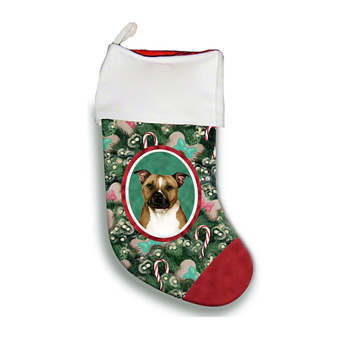 Christmas Stocking - Pit Bull