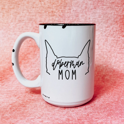 Dapper Paw Mug - Doberman Mom