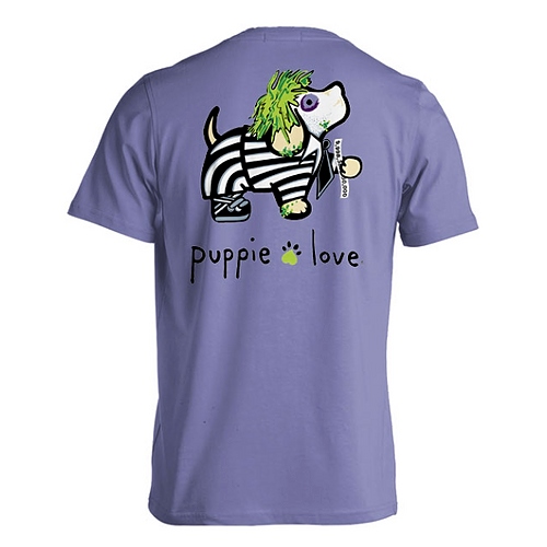 Puppie Love Tshirts - Striped Shirt Pup