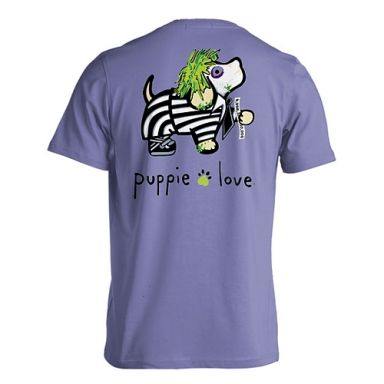 Puppie Love Tshirts - Striped Shirt Pup
