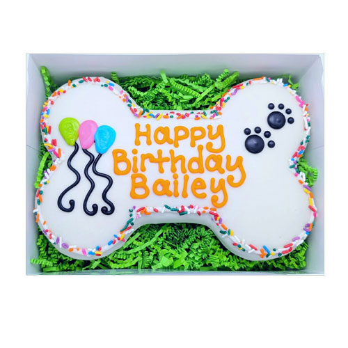 NEW! Mega Birthday Bone Dog Cookie