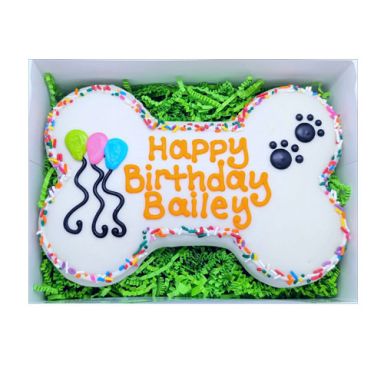 NEW! Mega Birthday Bone Dog Cookie