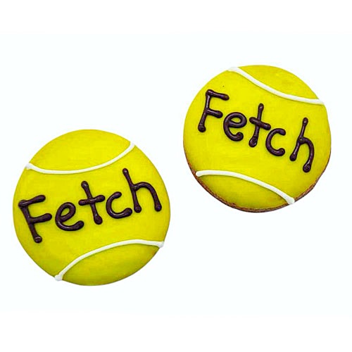 "Fetch" Tennis Ball Cookies