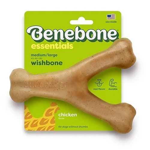 Benebone - Wishbone Tough Dog Chew Toy - Chicken Flavor
