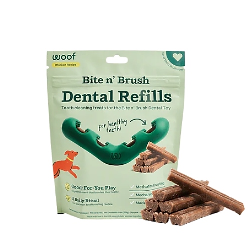 Woof - The Bite n' Brush Chews - 18pk
