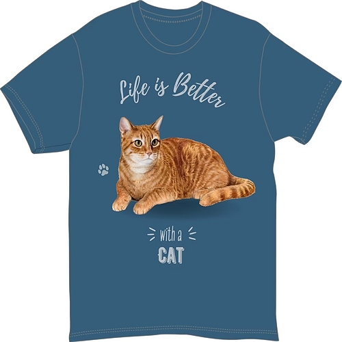 Breed T-Shirts - Orange Tabby