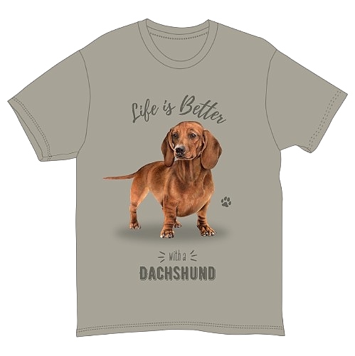 Breed T-Shirts - Red Dachshund