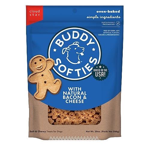 Buddy Biscuits - Soft & Chewy Treats - Bacon & Cheddar