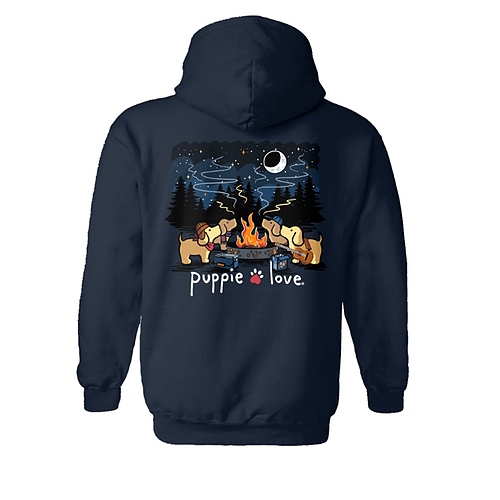 New! Puppie Love Hoodies - Campfire Ring Pups`