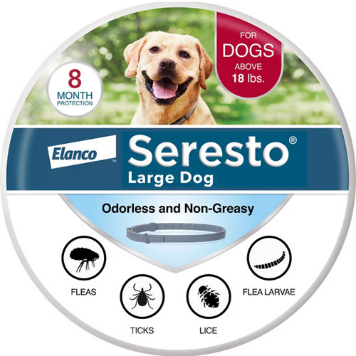 Seresto® Flea and Tick Collar for Dogs - ON SALE NOW - $15.00 OFF!