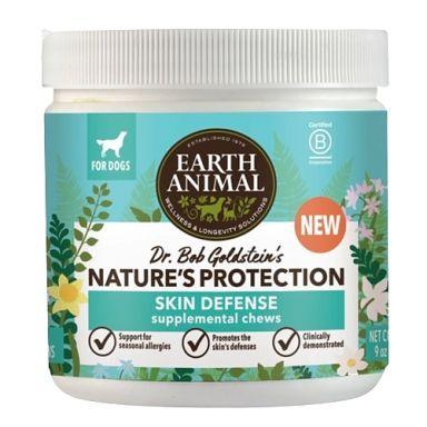 Earth Animal - Nature's Protection - Flea & Tick Skin Defence Chews - 90ct - OUT OF STOCK