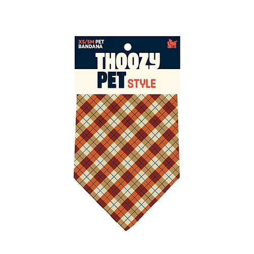 ThoozyPet - Harvest Tartan Bandana