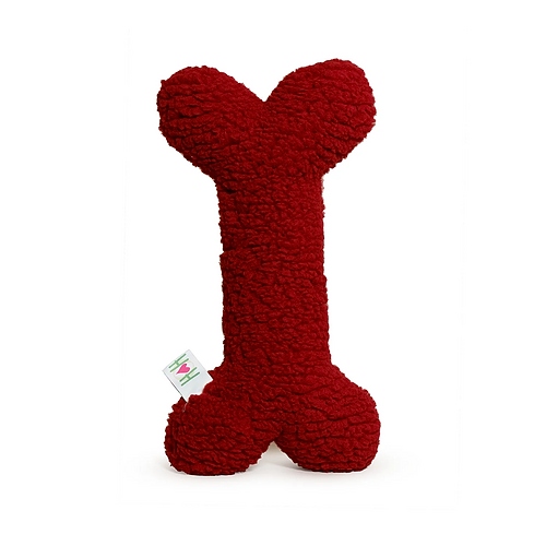 HuggleHounds - Jolly Red HuggleFleece® Bone