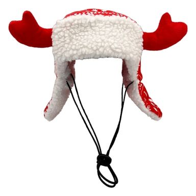 Huxley & Kent - Red Fairisle Antler Hat