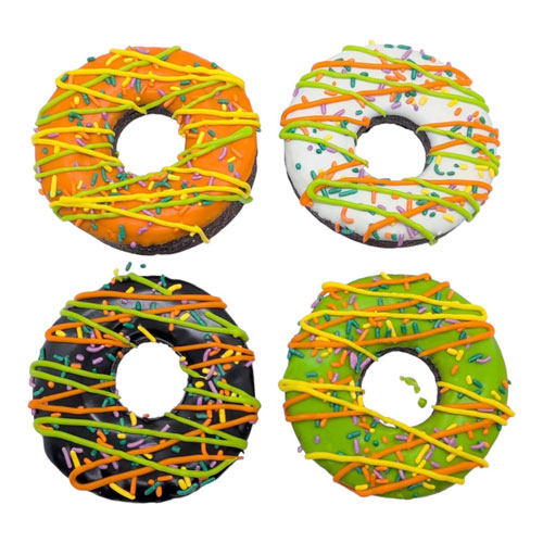 NEW! Jumbo Halloween PB/Carob Donuts