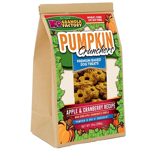 K9 Granola - Pumpkin Crunchers - Apple & Cranberry 14OZ
