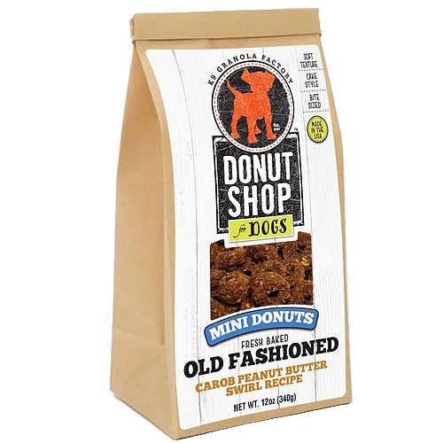 K9 Granola - Mini Donuts - Carob Peanut Butter Swirl