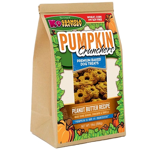 K9 Granola - Pumpkin Crunchers - Peanut Butter 14OZ