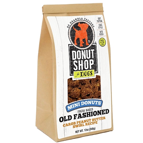 K9 Granola - Mini Donuts - Peanut Butter & Carob Swirl