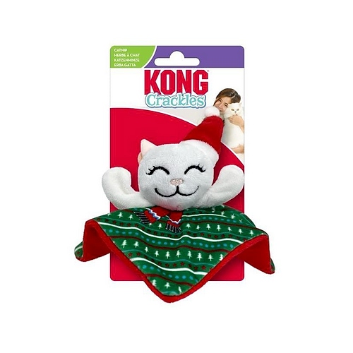 KONG - Holiday Crackles - Santa Kitty