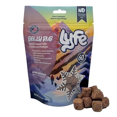 Lyfe - Cold Pressed Soft & Chewy Treats - Belly Rub Digestive Support