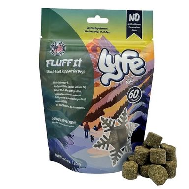 Lyfe - Cold Pressed Soft & Chewy Treats - Fluff It Skin & Coat Support
