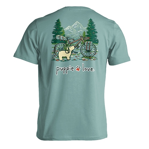 New! - Puppie Love Tshirts - Mountain Biker Pup