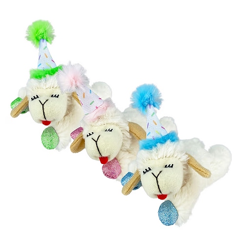 Multipet - Lamb Chop w/ Birthday Hat Cat Toy
