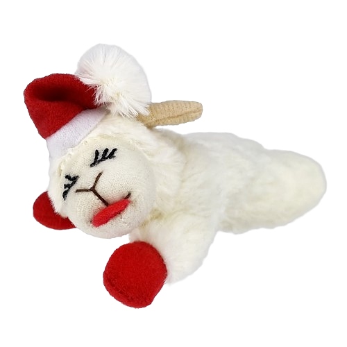 Multipet - Holiday Lamb Chop w/ Santa Hat