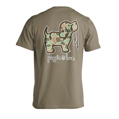 New! Puppie Love Tshirts - Old School Camo Pup