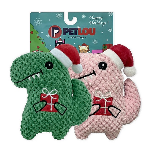 Pet Lou - 6" Christmas Dinos - 2pk
