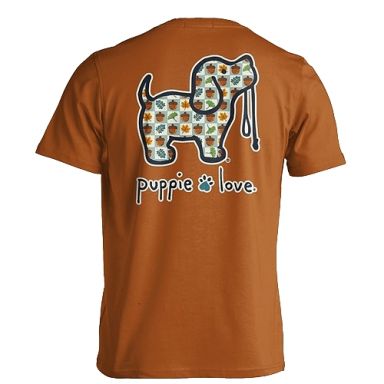 New! Puppie Love Tshirts - Acorn Pattern Pup
