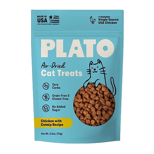 Plato - Air Dried Treats - Chicken & Catnip