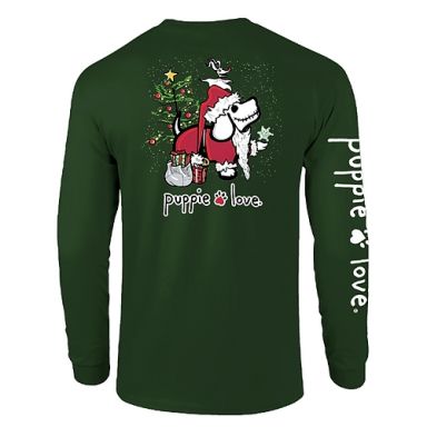 Puppie Love Long Sleeve - Christmas Skeleton Pup