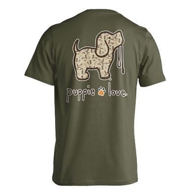 New! Puppie Love Tshirts - Mallard Pattern Pup