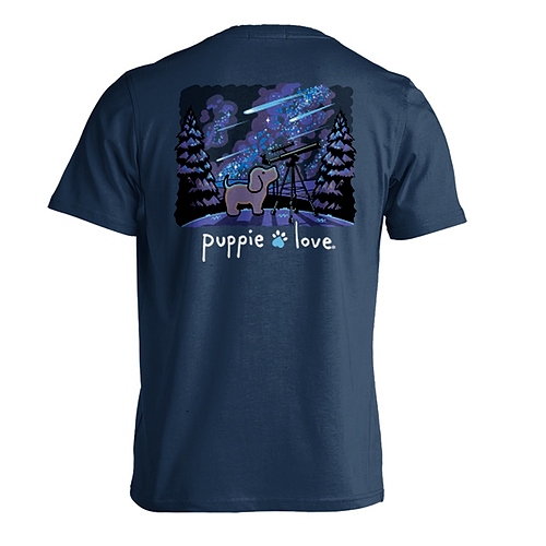 New! Puppie Love Tshirts - Stargazing Pup