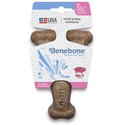 Benebone Puppy Wishbone -  Bacon Flavor