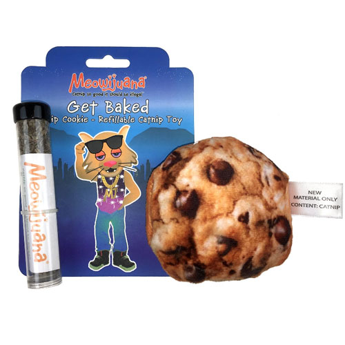 Meowijuana Refillable Get Baked Catnip Cookie Cat Toy