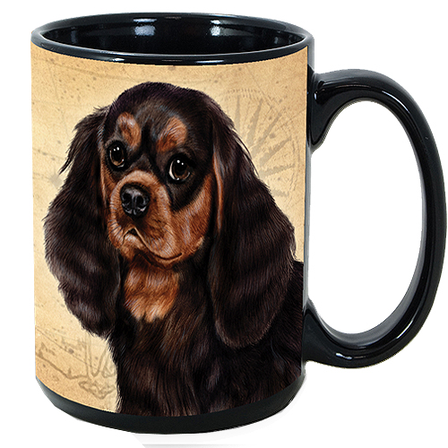 My Faithful Friends Mug - Cavalier King Charles Spaniel (Black and Tan)