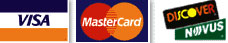 Visa, Discover, MasterCard