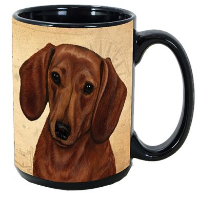 My Faithful Friends Mug - Dachshund (Red)